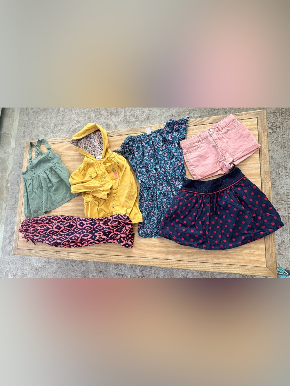 Multiples Kids Assorted Floral, Mustard, Navy & Pink Clothing Lot